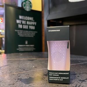 Starbucks Mini ornament (studded cup icy)